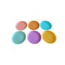 Assiettes reutilisables couleurs ass 18.5 cm x6