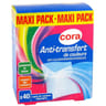 Cora lingettes anti transfert de couleurs x 40