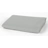 Drap plat 180x290 "uni 57 fils gris perle "