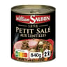 William saurin 1898 petit salé aux lentilles - plat cuisiné 840g