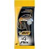 Bic rasoirs jetables masculins Flex 4 lames x4
