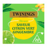 Twinings thé vert saveur citron vert gingembre x20 32g