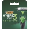 Bic flex 3 hybrid sensitive tetes de rasoir pour homme x4