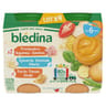 Bledina pots légume jambon semoule merlu purée panais dinde 4x200g dès 6 mois