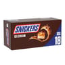 Snickers 18 barres glacées caramel format xxl 905.4ml 821g