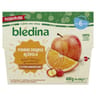 Bledina coupelles fuits pommes oranges des 6 mois - 100g x 4