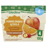 Bledina coupelles fuits pommes oranges des 6 mois - 100g x 4