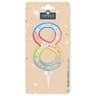 Bougie maxi chiffre n°8