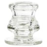 Bougeoir urne transparent pour bougie droite