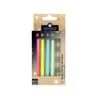 Maxi bougies x4 colorees a flamme de couleurs