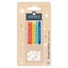 12 bougies "Joyeux Anniversaire" coloris assortis