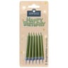12 bougies laquées et plaque "Happy birthday" Or
