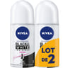 Nivea déodorant bille femme black&white original 50ml x2