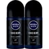 Nivea déodorant bille homme deep lot x6 50ml