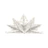 12 serviettes 40x60cm preplie leaf event or fond blanc