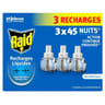 Raid recharge liquide pour diffuseur électrique 45 nuits x3