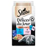 Sheba pâtée pour chat délices du jour au saumon 6x50g