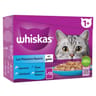 Whiskas pâtée pour chat sachets fraîcheur poissons favoris en gelée 12x85g
