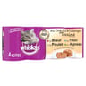 Whiskas pâtée pour chat 4 variétés en terrine 4x400g
