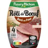Fleury Michon rôti de boeuf cuit doré au four 4 tranches 120g