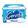 Gervita fromage blanc nature sous mousse fouettée à la crème 8x100g