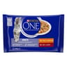 Purina One sachets fraîcheur pour chats adultes poulet, boeuf - 4 x 85 g