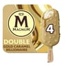 Magnum 4 bâtonnets double caramel billionnaire 340ml 284g