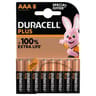 Duracell piles plus 100% aaa x8 special offert 93g