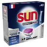Sun tablettes lave-vaisselle tout en 1 expert plus brillance 40 lavages 0.7kg