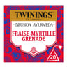 Twinings infusion ayurveda fraise myrtille grenade x20 -32g
