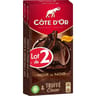 Cote d'or fourré épais noir truffe coeur coulant chocolat 2x190-380g