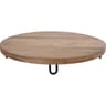 Plateau  bois rond  sur pieds