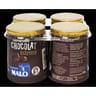 Malo lait pasteurisé emprésure sucré au chocolat intense 4x125g