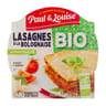 Paul & louise lasagnes à la bolognaise  bio barquette mono 285g