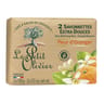 Le Petit Olivier savonnettes extra douces fleur d'oranger 2x100g