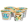 Les 2 Vaches yaourt brassé bio vanille 4x115g