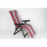 Fauteuil relax rallye 6 positions coloris raye rouge / blanc
