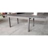Table rectangulaire extensible 4/6 personnes coloris anthracite