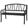 Banc de jardin alvernia noir