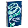 Airwaves chewing-gum sans sucres menthol eucalyptus 5x10  - 70g