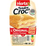 Herta tendre croc' sans croute fromage jambon conservation sans nitrite 200g