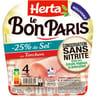 Herta le bon paris jambon au torchon conservation sans nitrite -25%sel 4tranches 140g