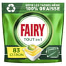 Fairy all in 1 produits de vaisselle automatique citron 83 ct