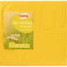 Cora serviettes x50 jaune passion 33x33cm 2 plis