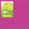 Cora serviettes x50 fucshia 33x33cm 2 plis