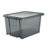 Funny box avec couvercle gris acidulé 80l