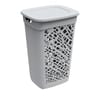 Coffre à linge almeria polypropylene gris beton 60l