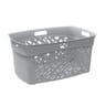 Corbeille à linge almeria gris beton 45l