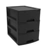 Module a4 stone 3 tiroirs noir
