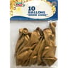 Ballons x10 latex prestige or imprimes bonne annee